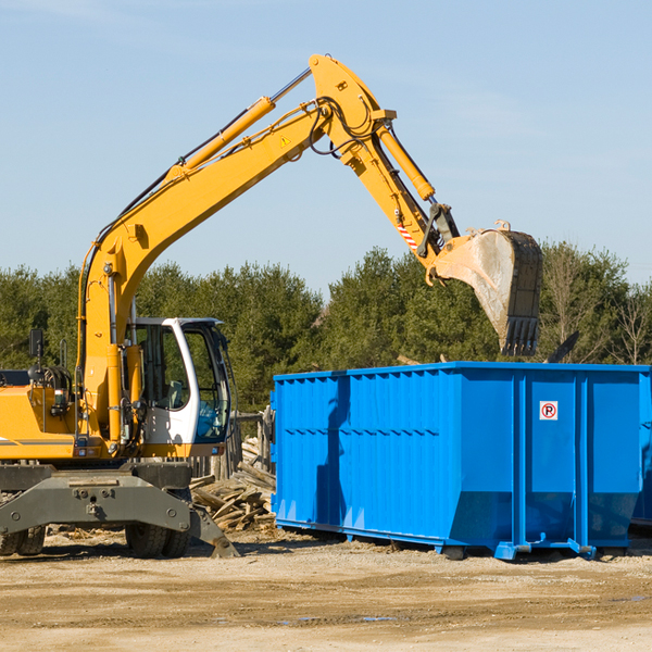 can i choose the location where the residential dumpster will be placed in Grainger County